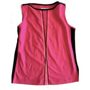 Bolle" Hot Pink Black Fitness Top Sleeveless XS